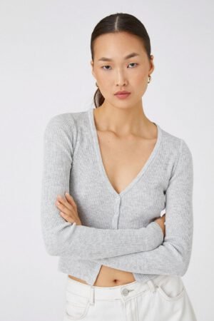 Knitwear Cardigan Slim Fit with Snap Fastener