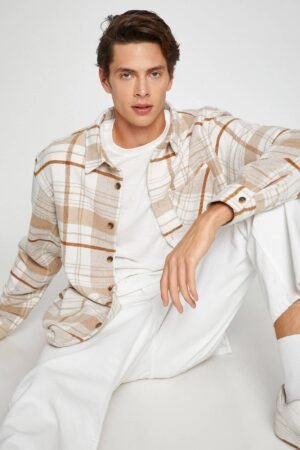 Plaid Lumberjack Shirt Classic Collar Long Sleeve