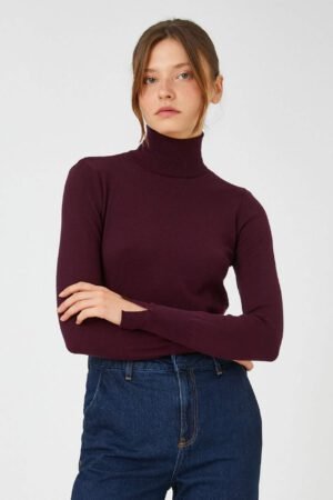 Ribbed Turtleneck Sweater