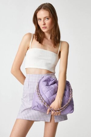 Women's Quilted Chain Strap Shoulder Bag