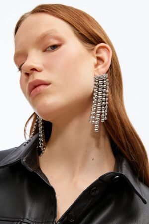 Women's Stone Large Dangle Earrings